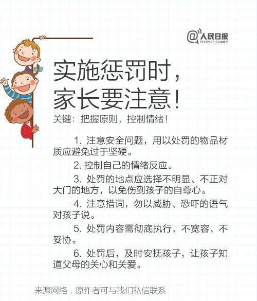 惩罚孩子只会打屁股？学学这10种“高大上”的惩戒方法吧