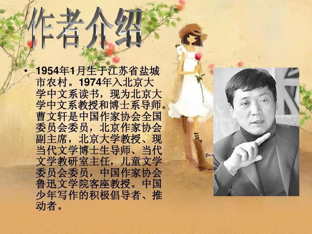 曹文轩简介个人资料（曹文轩是一位成功的书商）