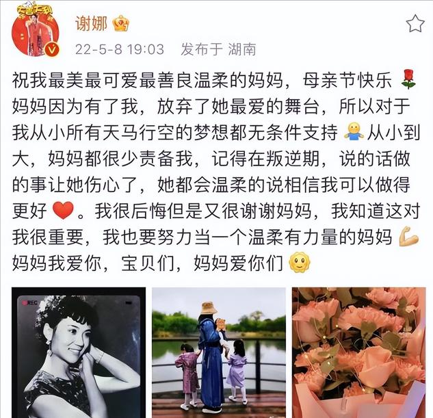 谢娜双胞胎女儿近照曝光(谢娜仨女儿首合照引关注)(10)