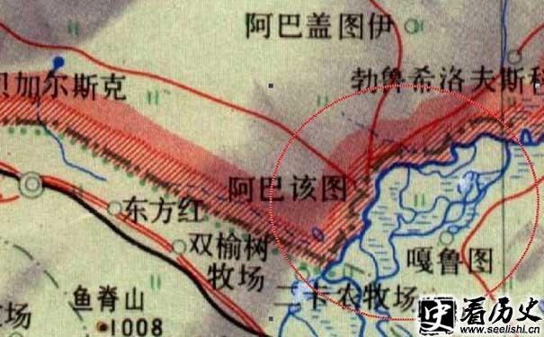 满洲里界约 勘定图