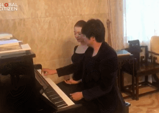 郎朗吉娜合弹钢琴（郎朗吉娜四手联弹）(2)