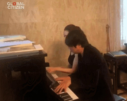 郎朗吉娜合弹钢琴（郎朗吉娜四手联弹）(1)