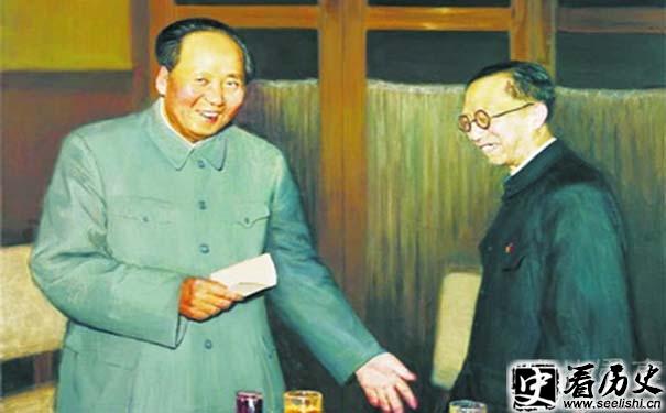 毛主席请溥仪吃饭